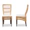 Baxton Studio Sullivan Modern Bohemian Natural Brown Rattan Dining Chair, PK2 209-2PC-12796 - alternate 5